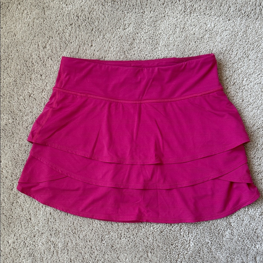 Athleta Girl Fuchsia Layered Mini Skort